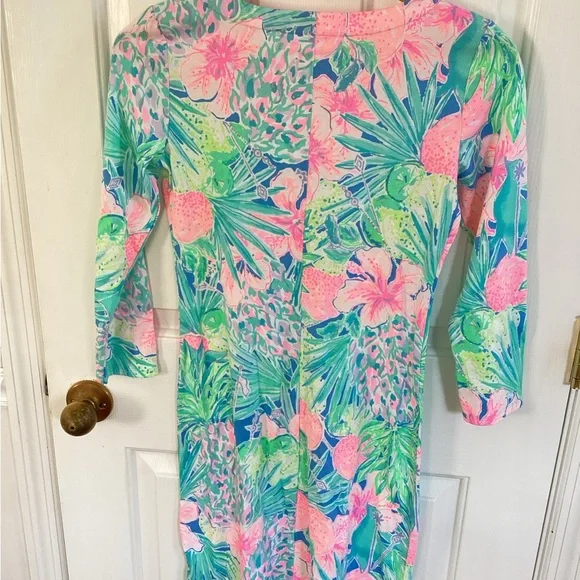 Lilly Pulitzer Charley Dress Swizzle In Xsmall Multi 3/4 Sleeve  Resortwear - Picture 6 of 6